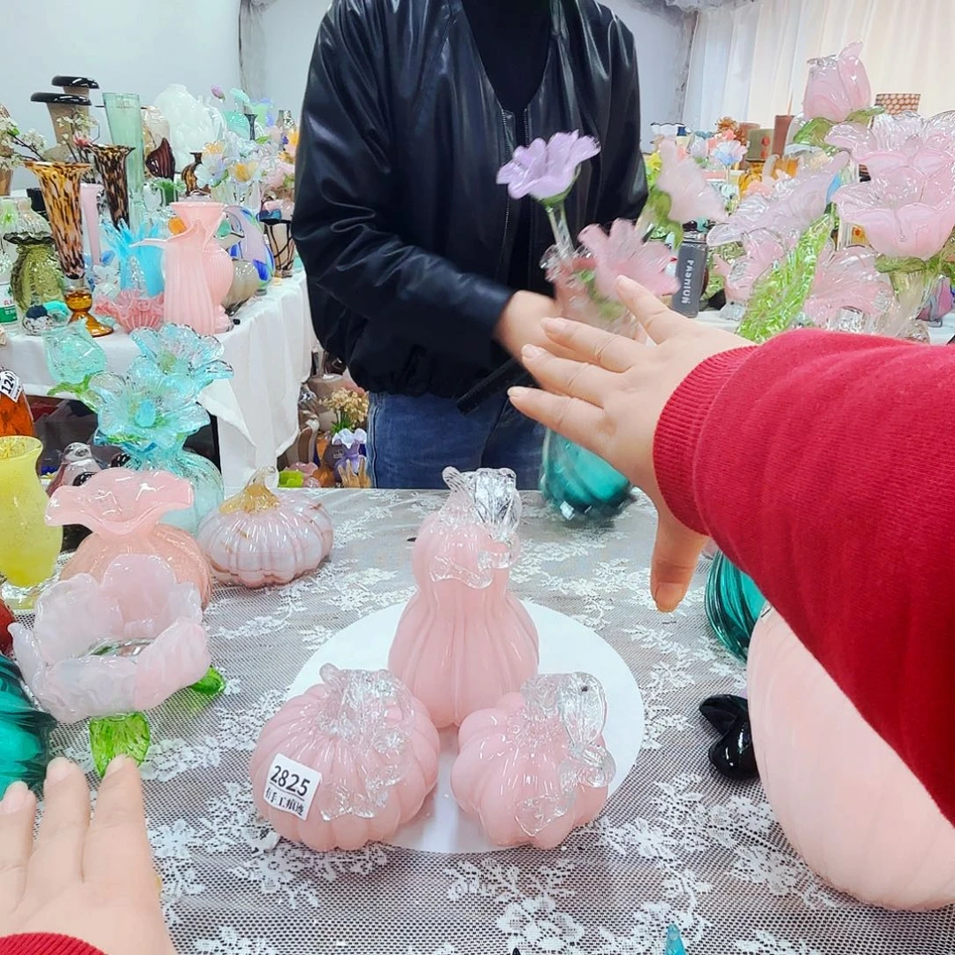 张***红福利不退不换琉璃花器艺术品