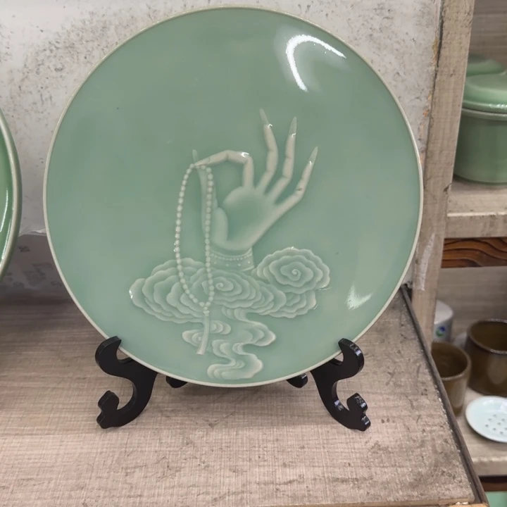 龙泉青瓷茶具微瑕5121