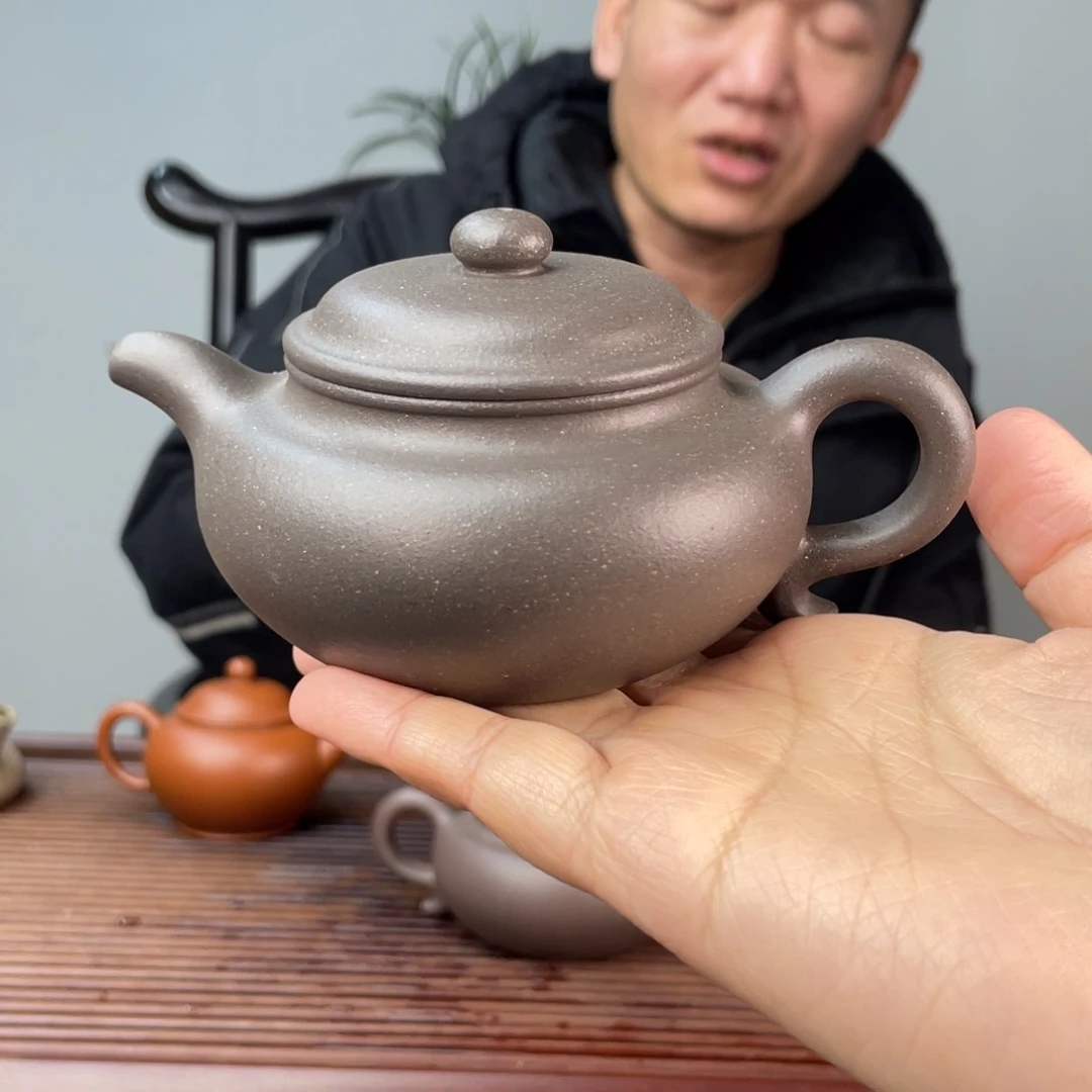 紫泥茶壶天青泥仿古180cc高温