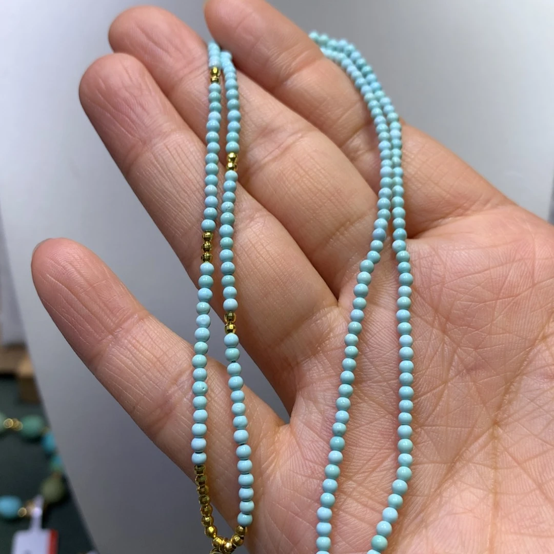 绿松石万能链18K金镶嵌