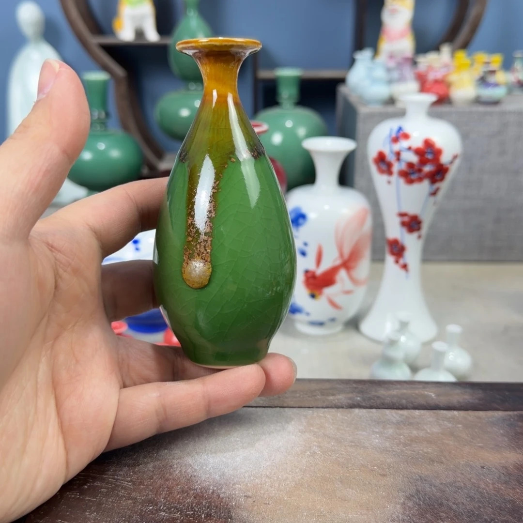 陶瓷手工小花器摆件