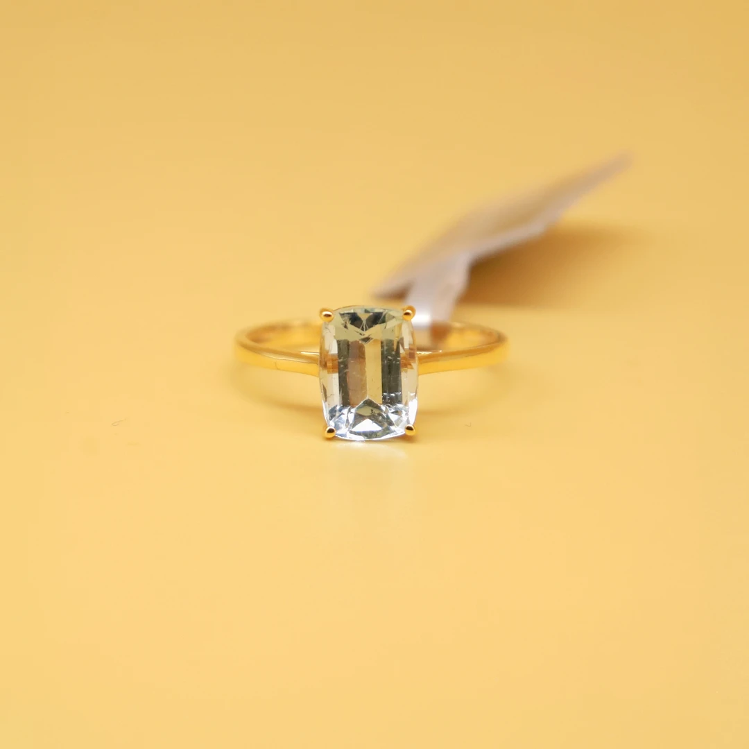 18k金海蓝宝女戒 约1.66ct 00106673