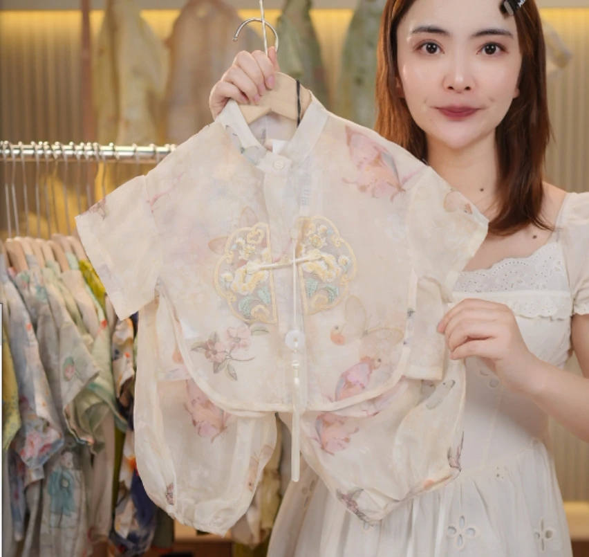 2025夏季新中式新款小众中国风中式气质印花设计师国潮汉服35893