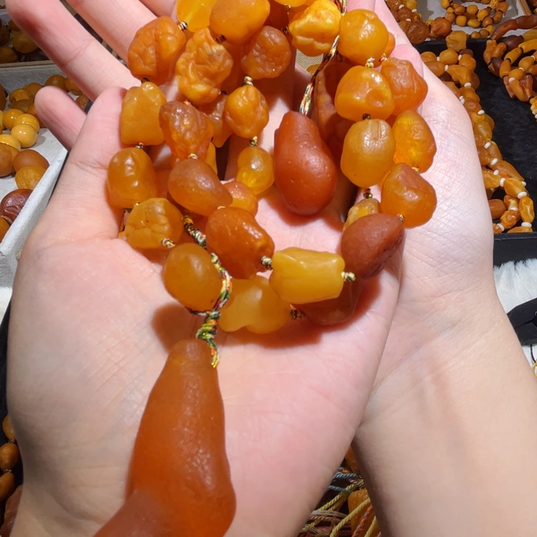 手链琥珀未镶嵌蜜蜡海漂项链