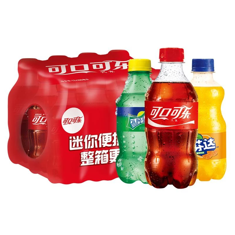 可口可乐经典原味汽水碳酸饮料300ml*6瓶迷你300ml小可乐6瓶