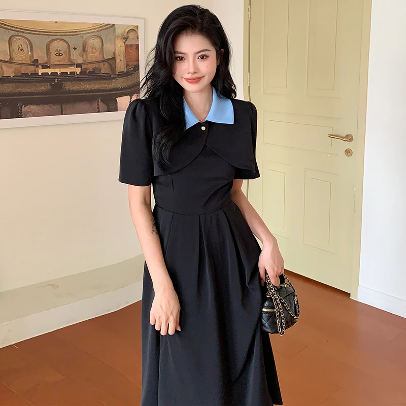 新款气质潮流吊带裙砍肩两件套设计师款盐系纯色皱褶仙女连衣裙夏