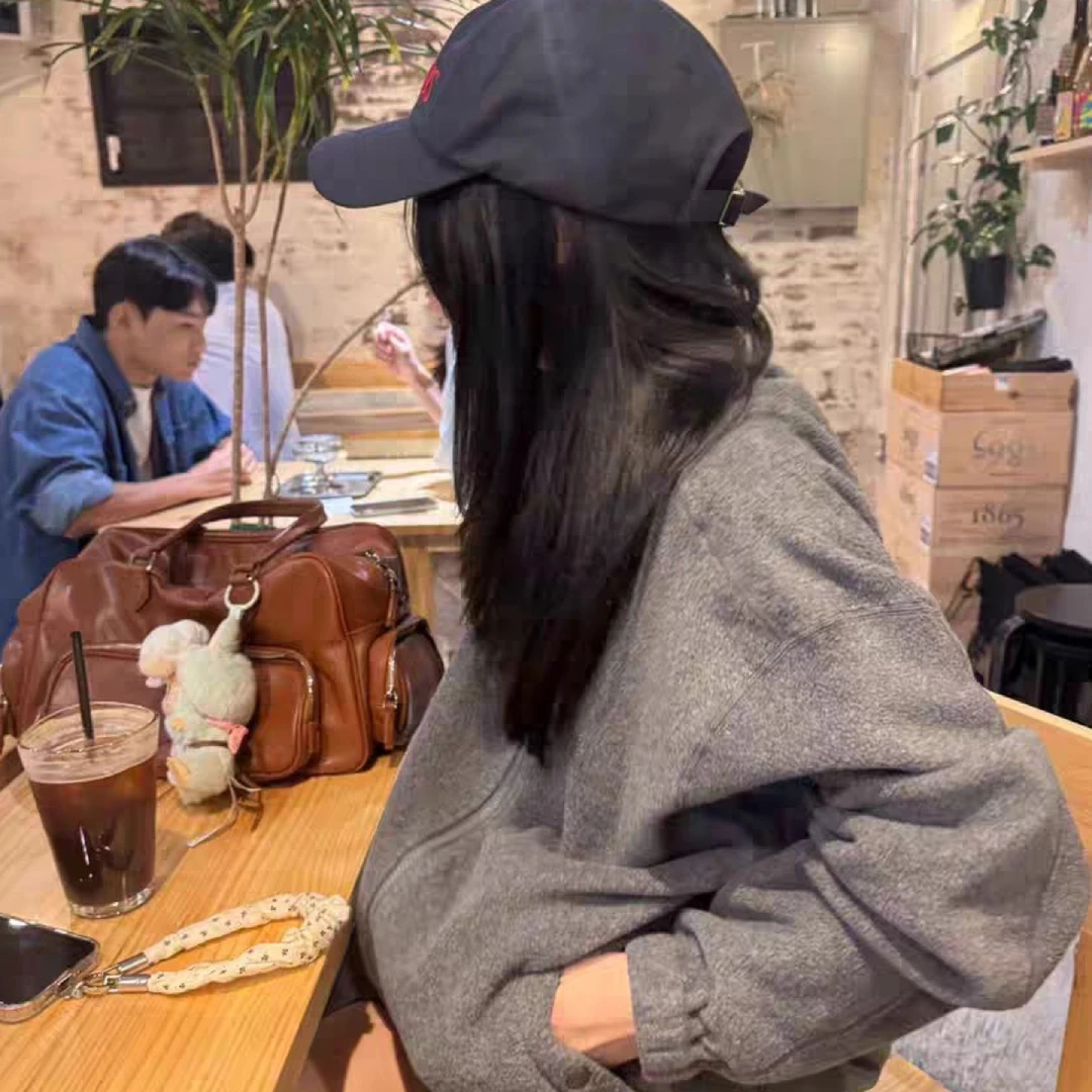 tug女韩国正品代秋季慵懒风立领摇粒绒拉链宽松开衫外套