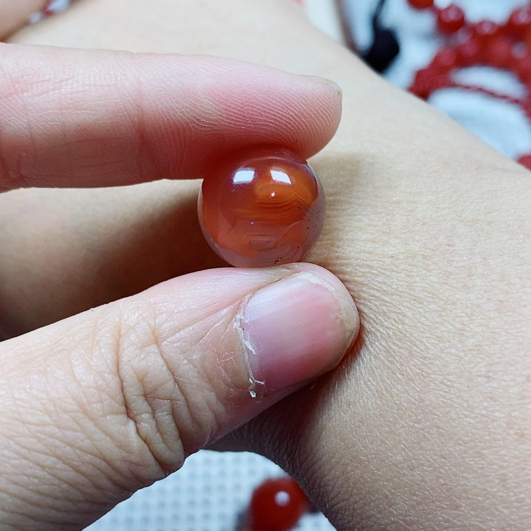 未镶嵌单珠南红玛瑙卡15