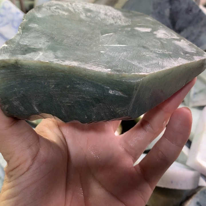 翡翠裸石33号取龙牌