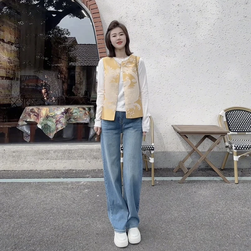 【米可家】如意连云重工国风马甲9738