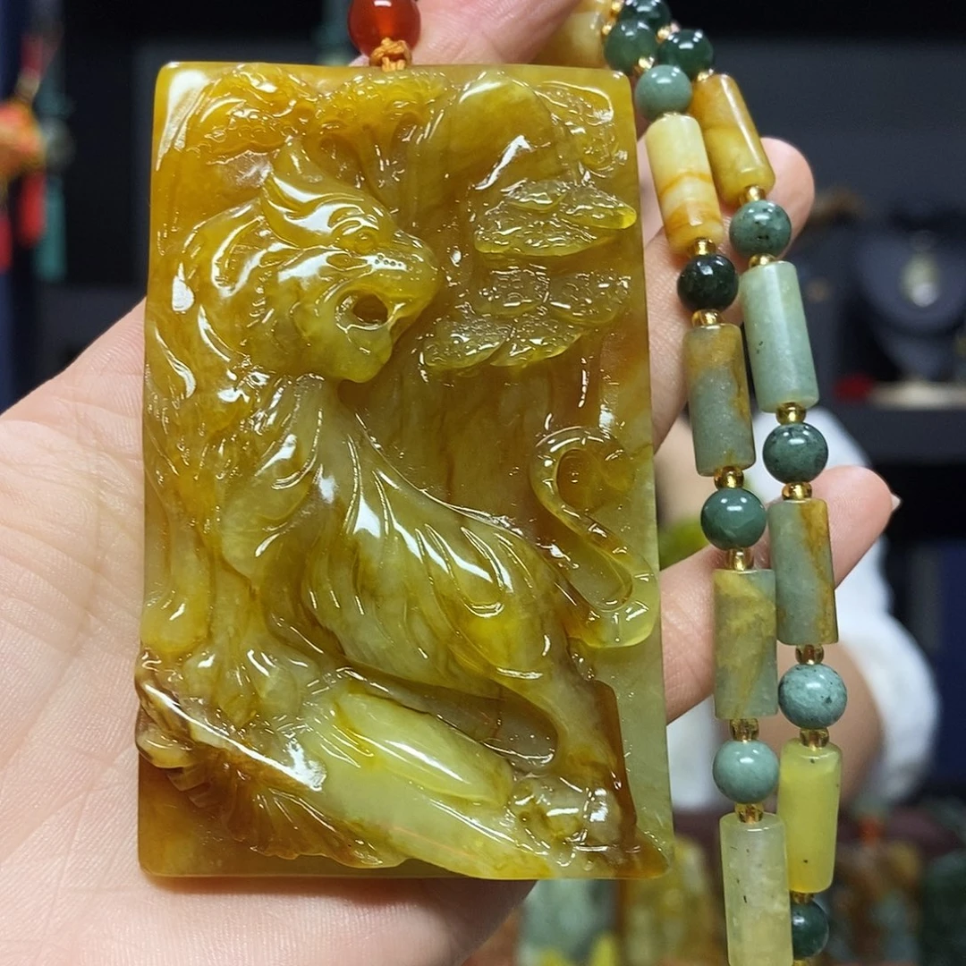 未镶嵌岫玉挂件吊坠