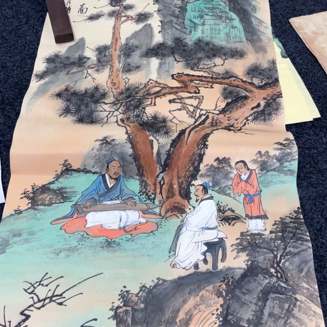 国画国画作品画心一张