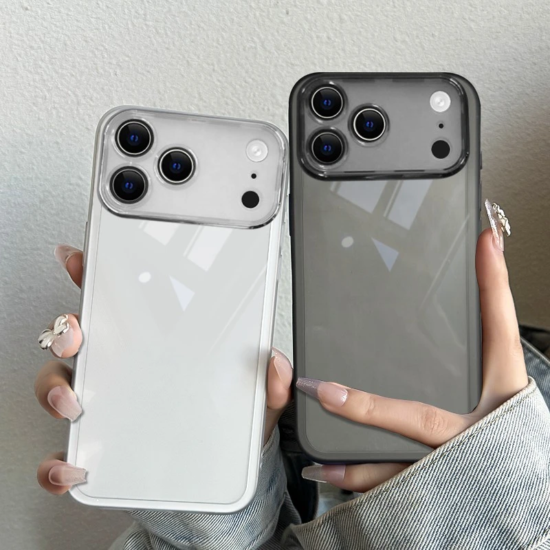 适用苹果17ProMax手机壳魅眼半透明硅胶纯色17Air简约pro全包软壳