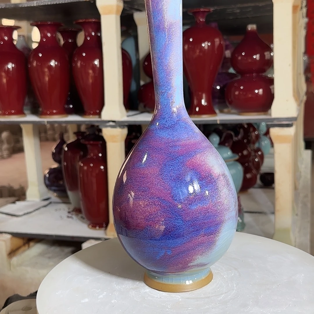 摆件陶郑家钧窑摆件