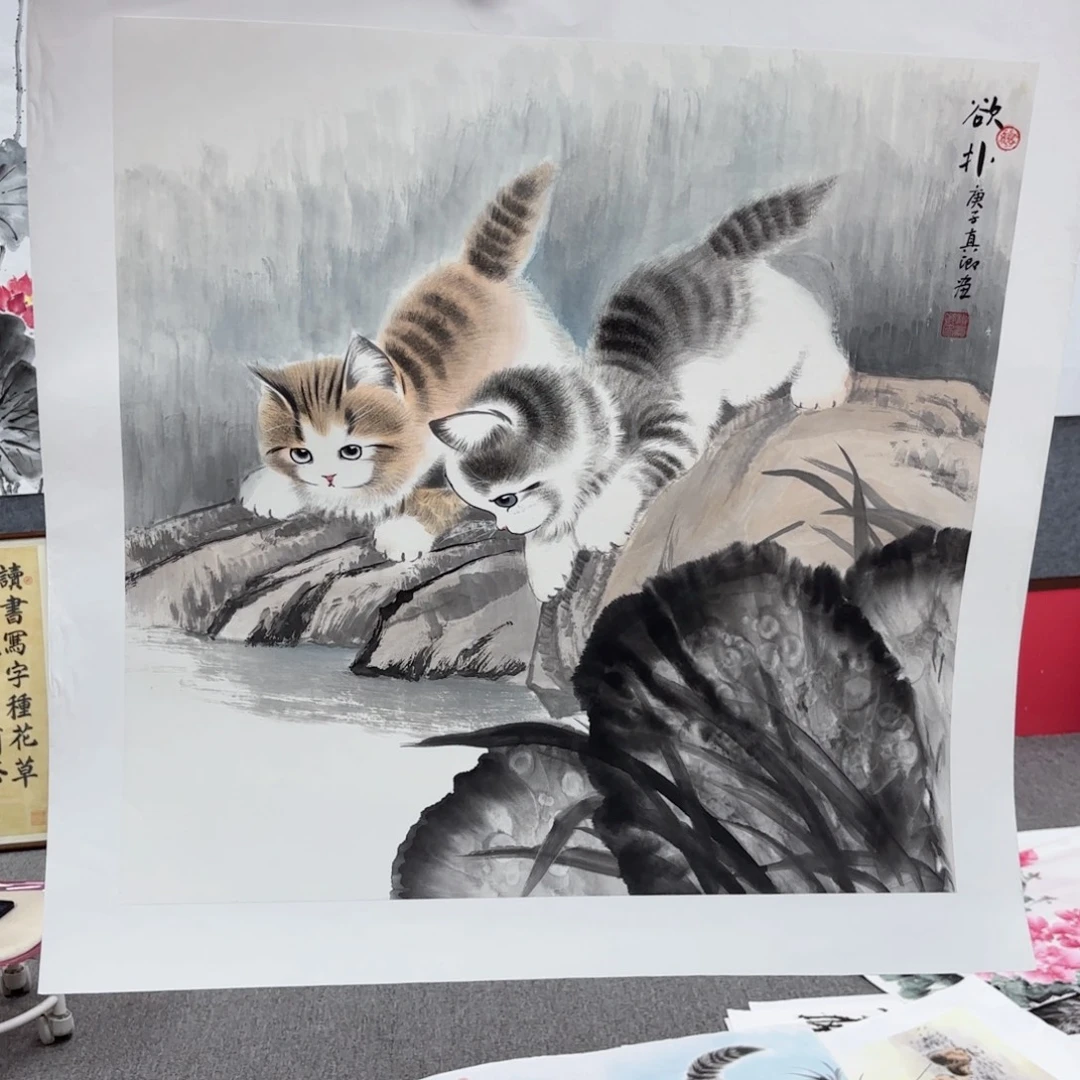 国画国画作品多次