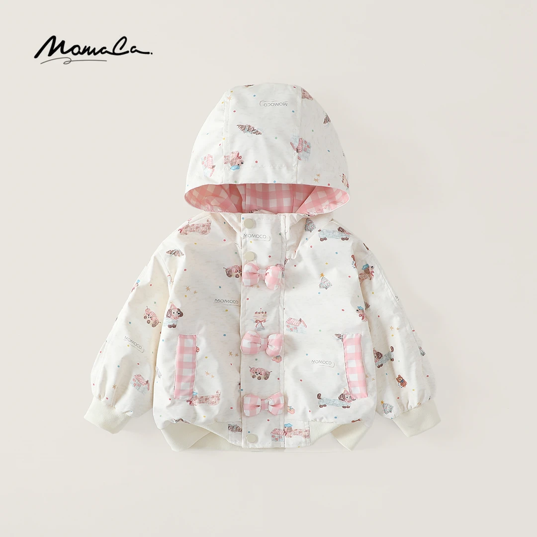 MOMOCO秋季新款女童潮流洋气可爱舒适卡通外套77730138063