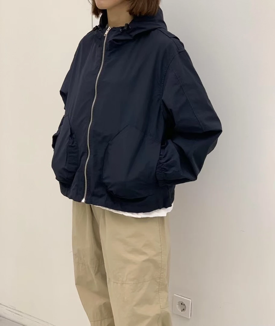 【奈野喜】韩国东大门正品 /带帽大口袋防晒外套【NO退NO换】