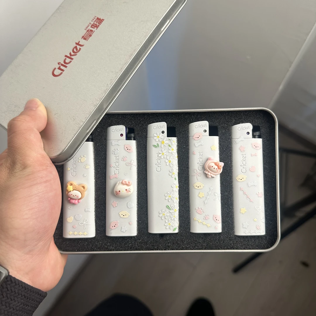 草蜢打火机正品雏菊可爱卡通kt创意【直播间】