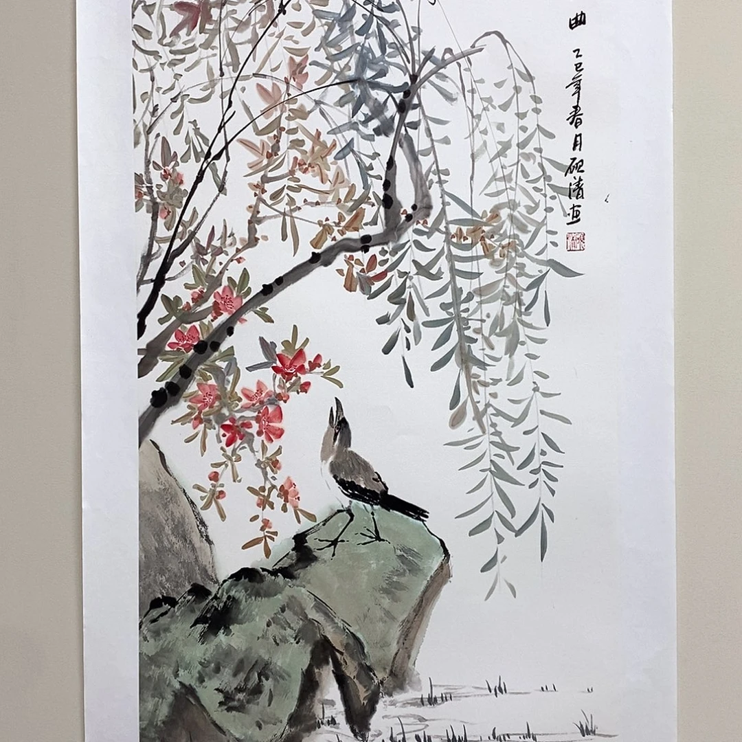 国画砚清三尺精品佳作