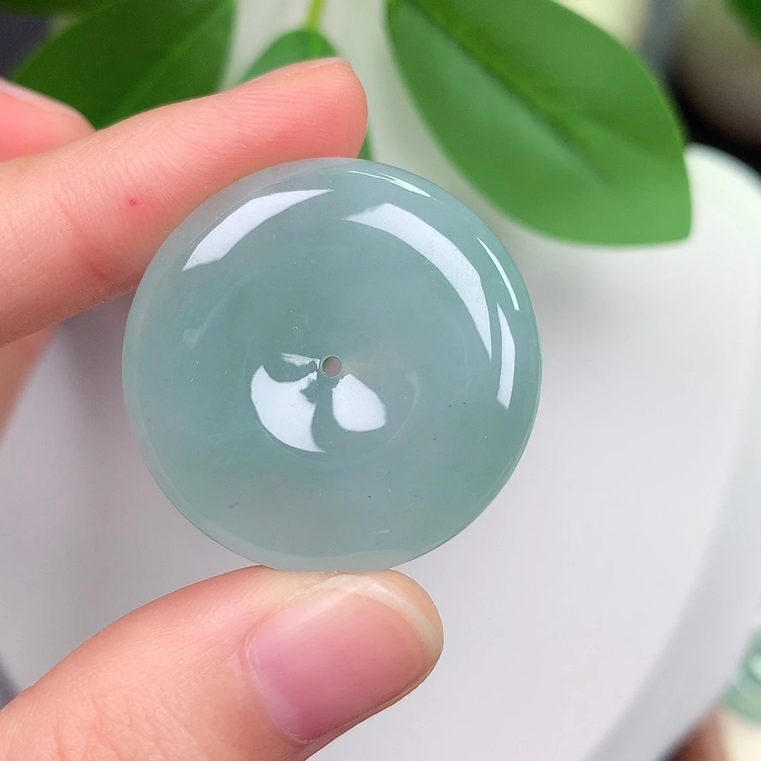 颈饰未镶嵌翡翠平安扣 29.9-5.1mm