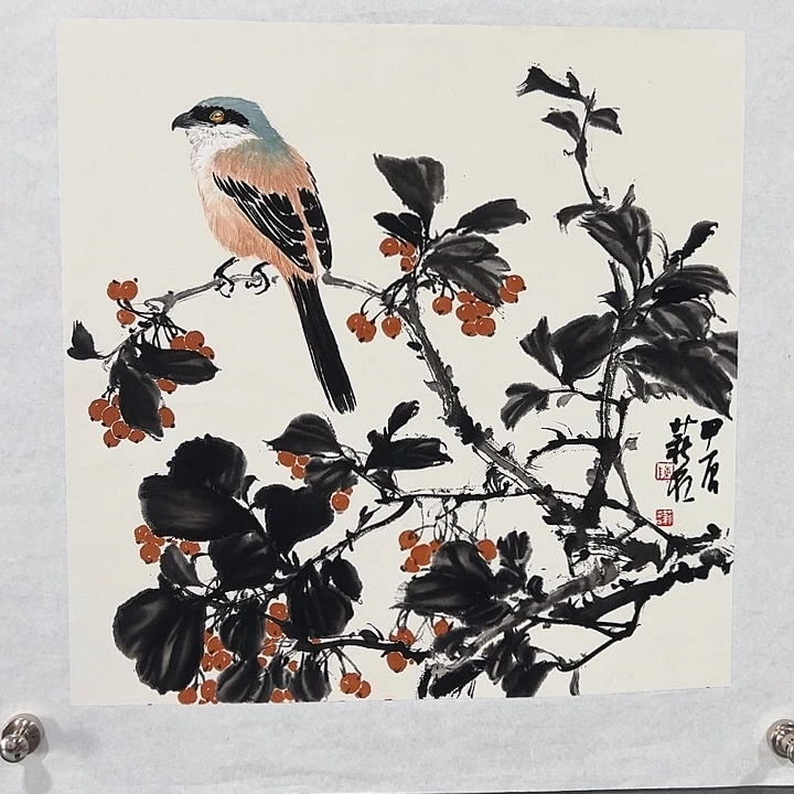 国画陈薪名老师人物画作品
