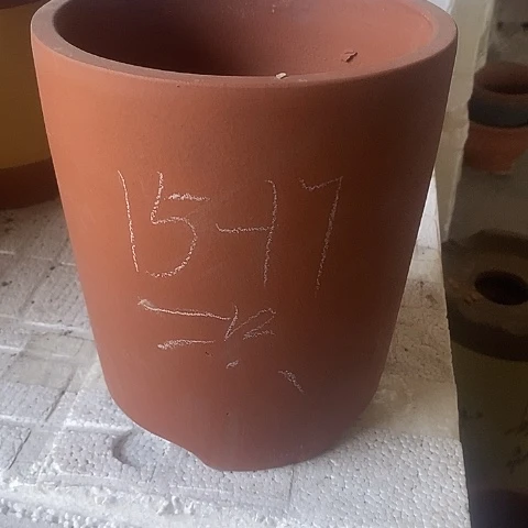 紫砂中国宜兴紫砂花盆，