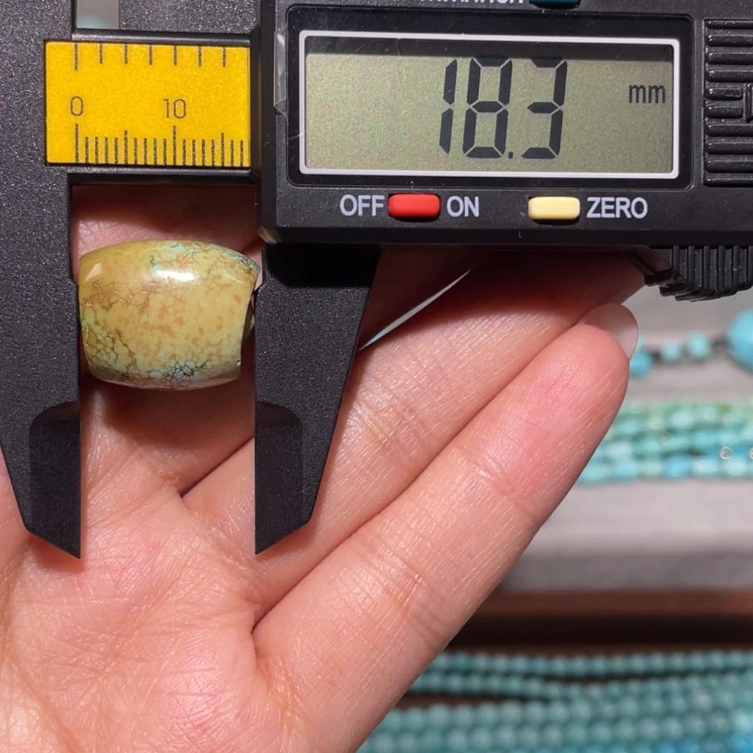 绿松石未镶嵌桶珠