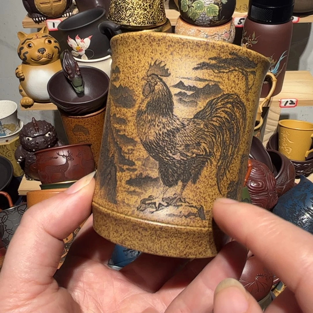 紫砂茶杯宜兴紫砂主人杯