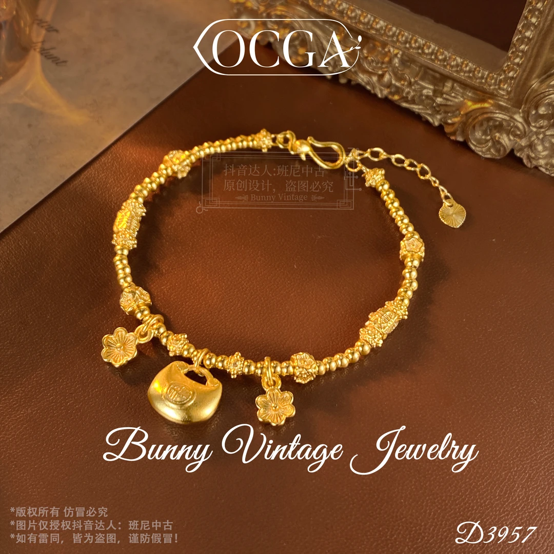 镀K金D3957法【好运常在】OCGA欧斯伽斯手链