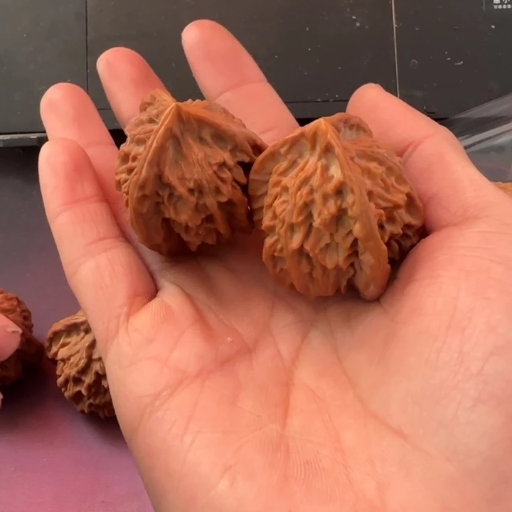 幸***随文玩核桃把件三棱