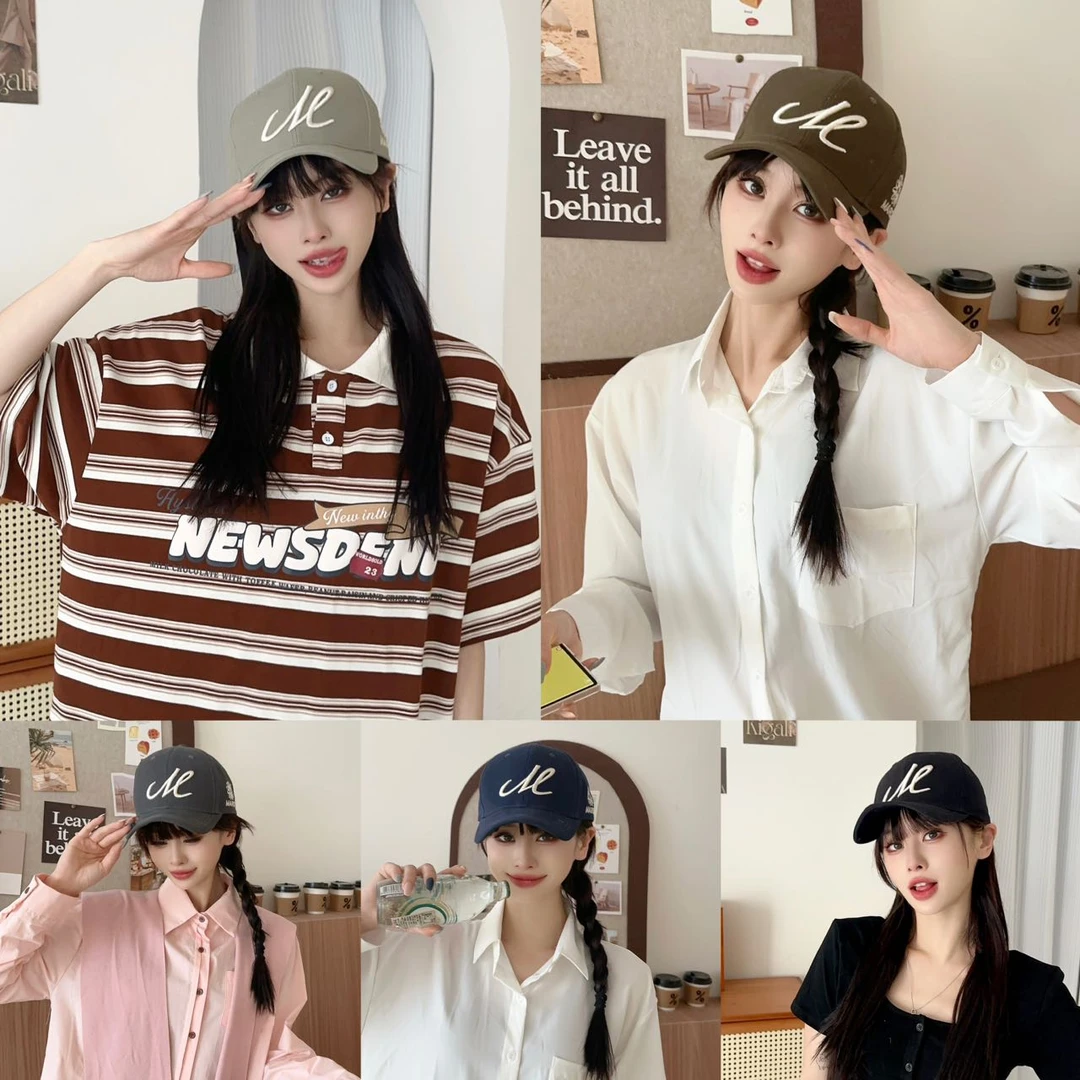 MUMU-[沐沐同款]新款大字母M刺绣LOGO男女同款棒球帽 225号 D802