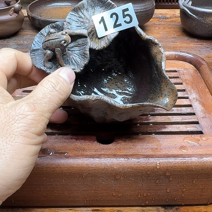 纯手工制作粗陶茶具