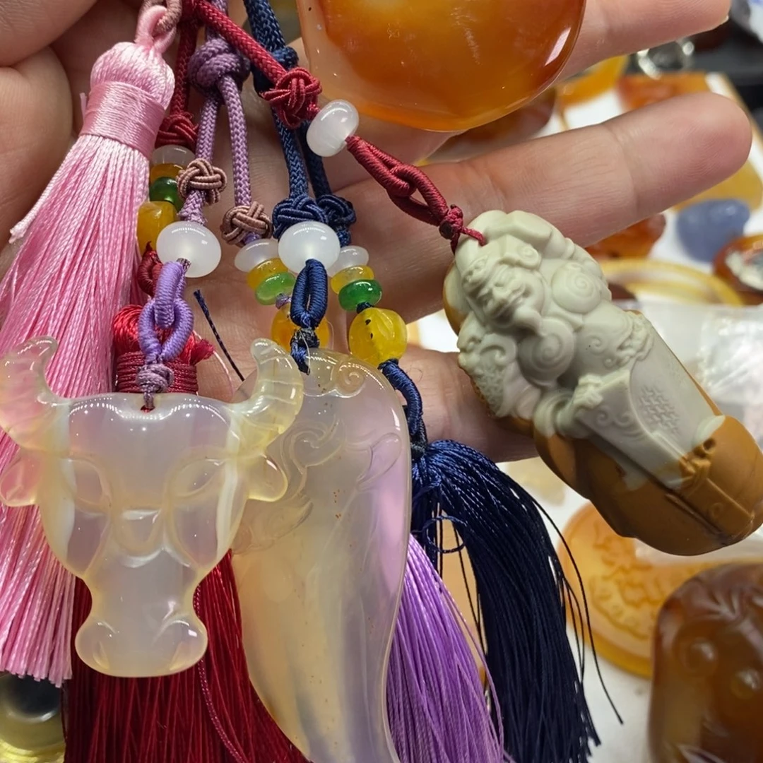 玛瑙/玉髓合金颈饰