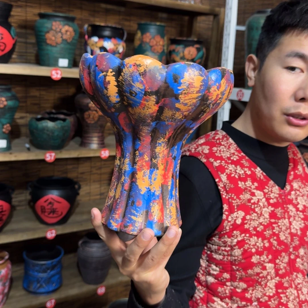 带孔高端浮雕花盆炸炸炸