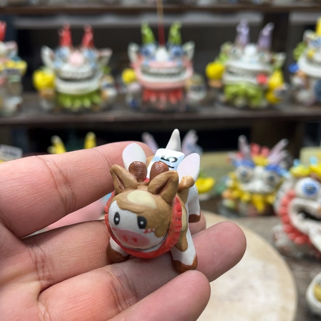 摆件纯手工抽象陶瓷摆件375