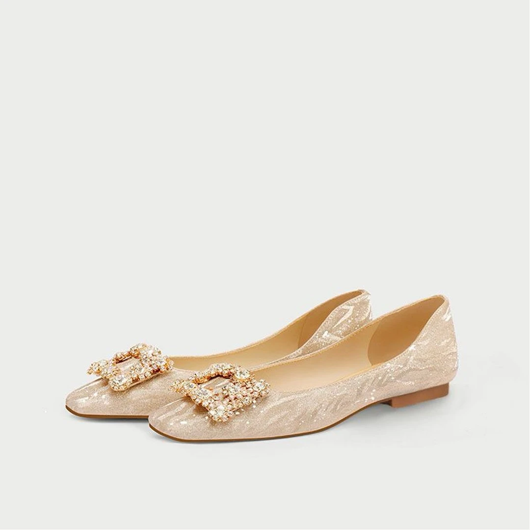 FHP-1低跟平底孕妇婚鞋女禾秀主婚纱两穿新娘单鞋舒适百搭不累脚