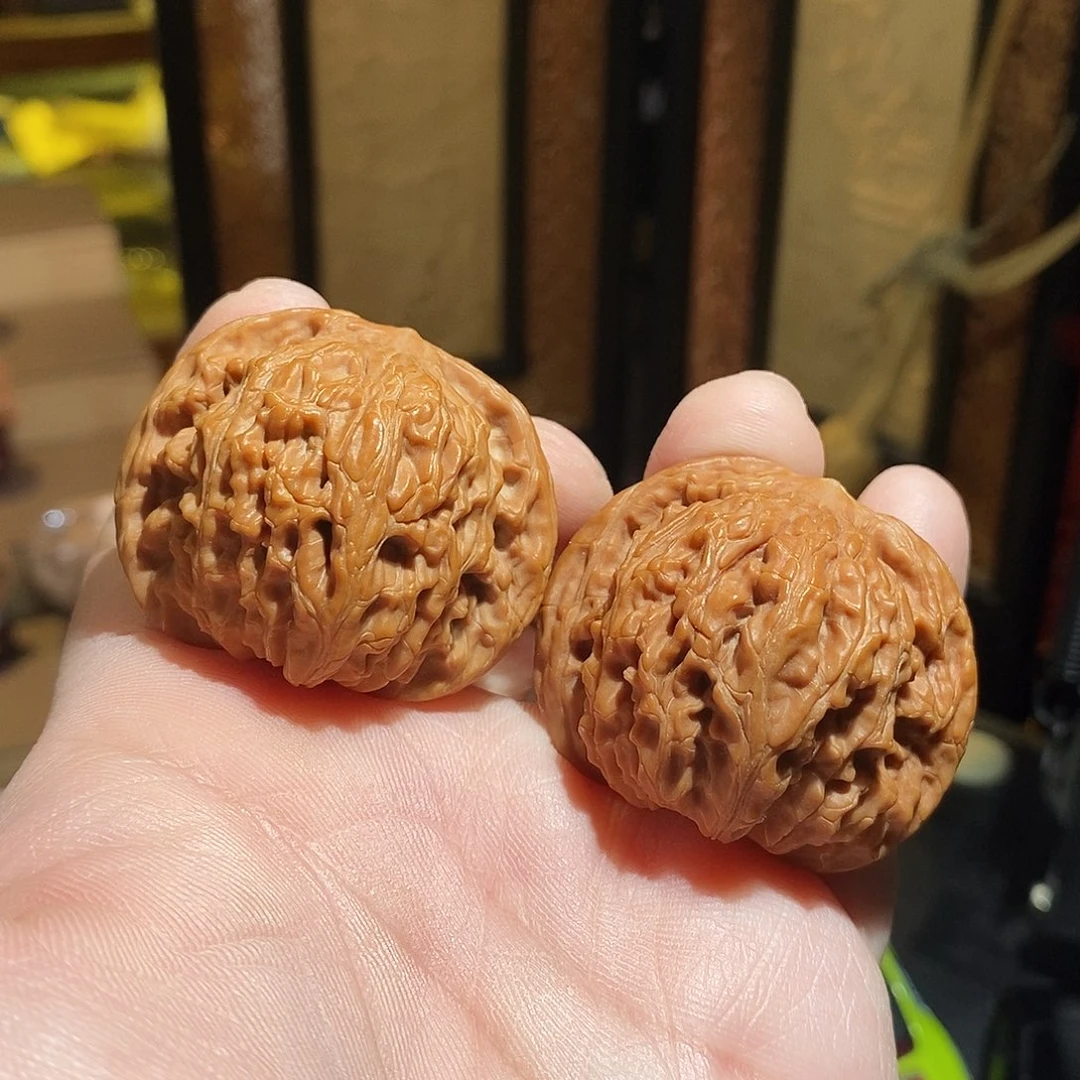 文玩核桃把件43磨盘全品
