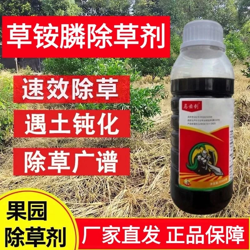 草铵膦荒地果园茶园田埂荒地牛筋草小飞蓬马唐节节用烂根剂除草剂