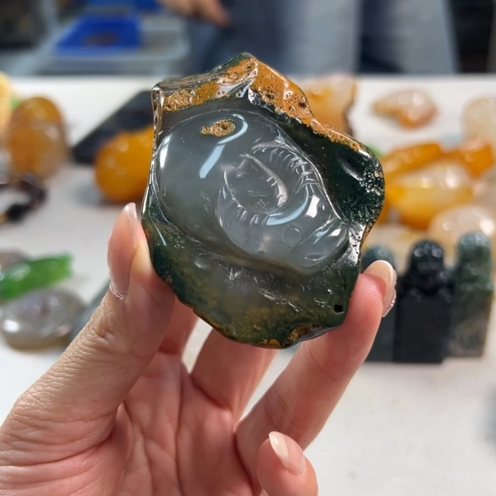 玛瑙/玉髓吊坠(不含链)未镶嵌