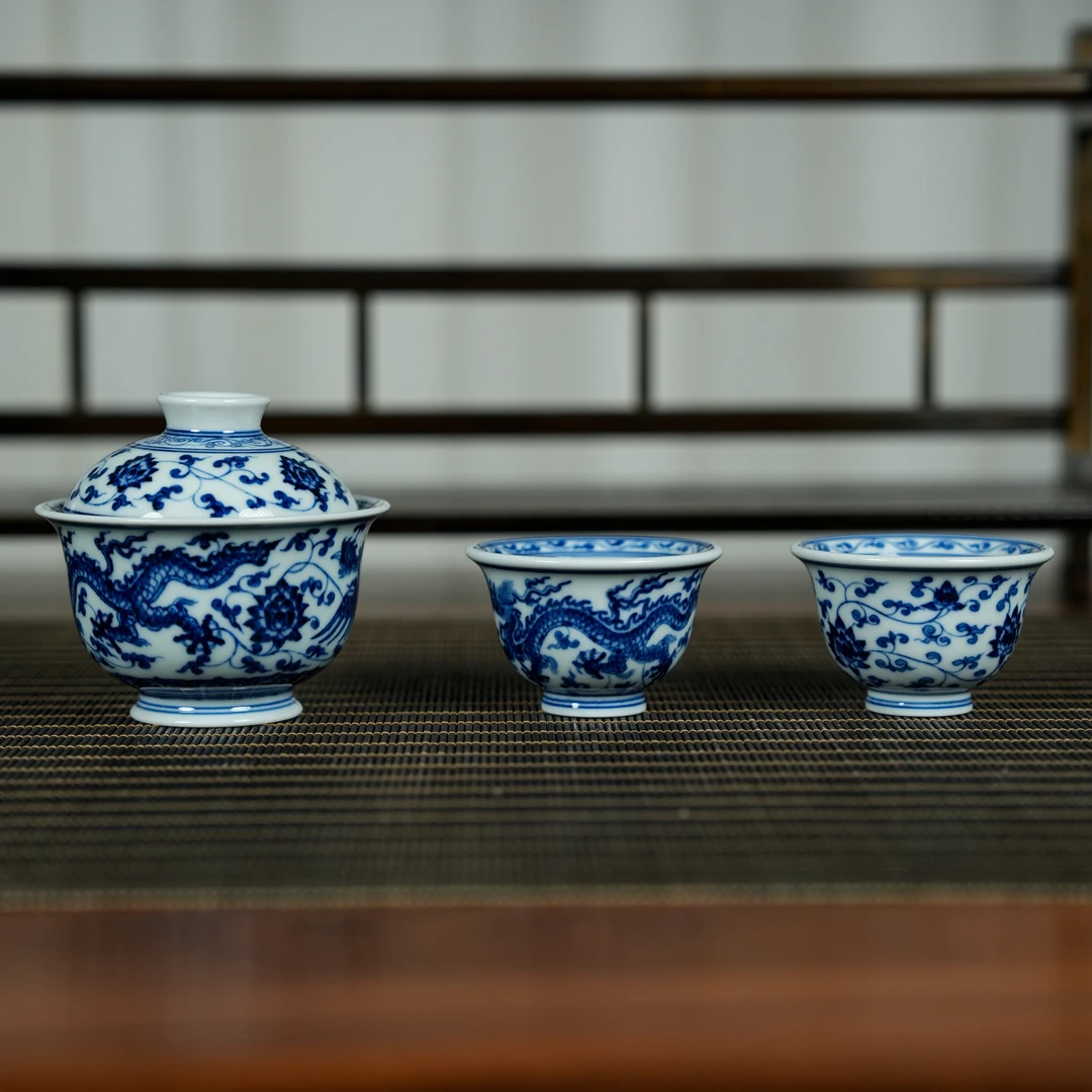 【墨舍柴窑】墨舍柴窑龙凤套组mstz11