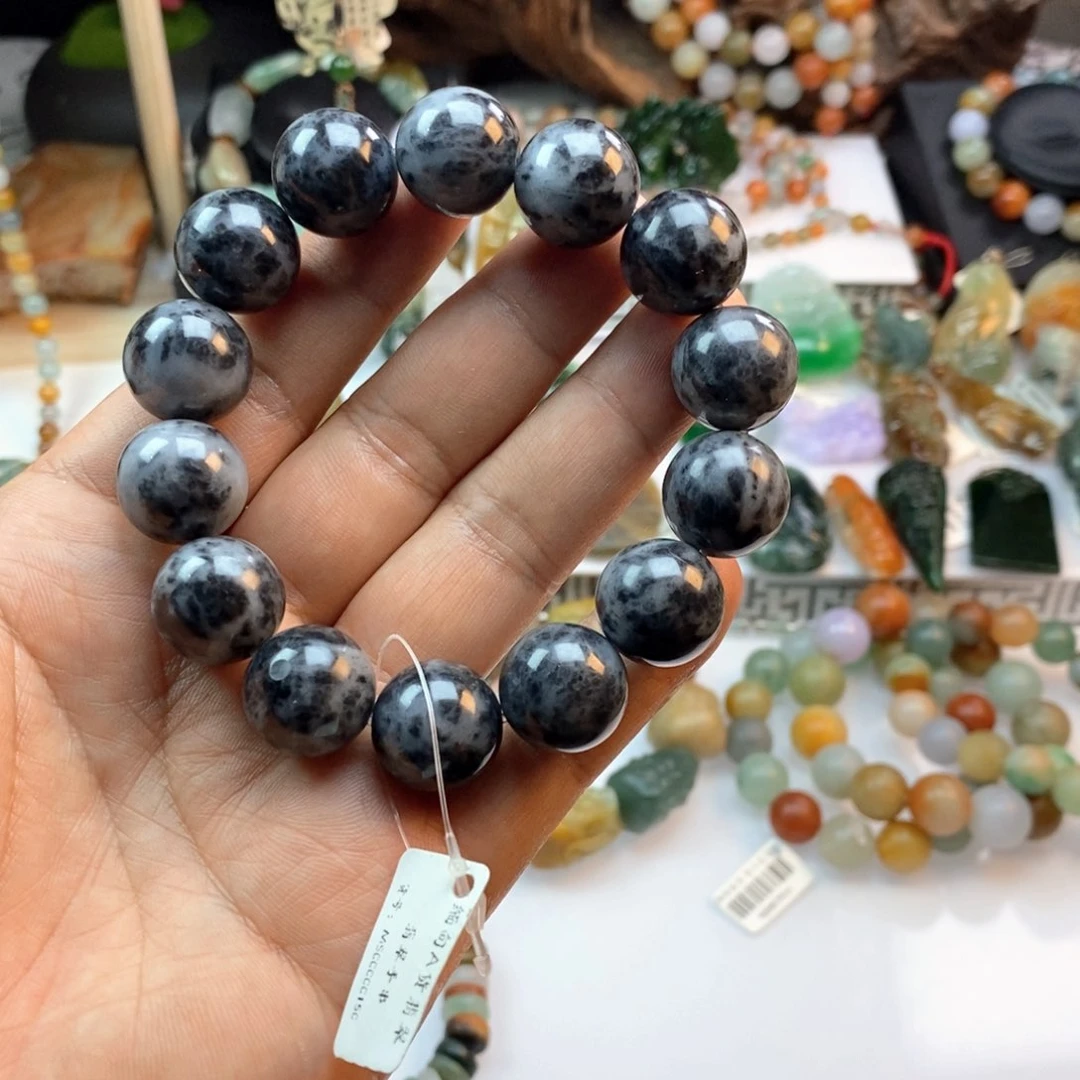 未镶嵌手串翡翠乌鸡