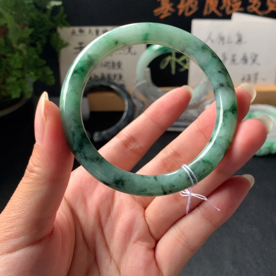 翡翠未镶嵌手镯1号54.1-8.-8.1