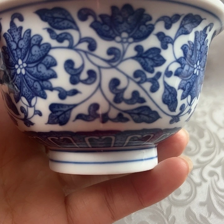 缠枝莲大号主人杯