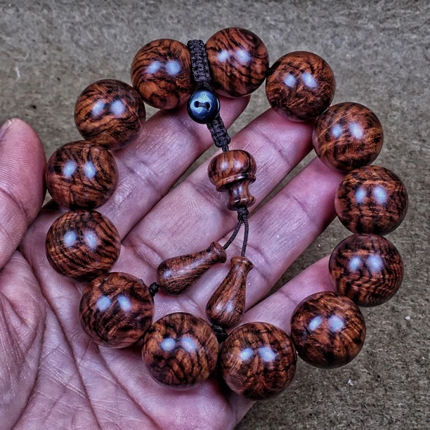 海黄紫油梨千年老料规格1.8 皱纹水波黑线无胶蜡重量42 克