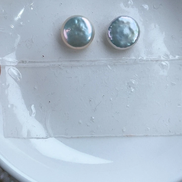 淡水珍珠耳饰银S925镶嵌?****꧂