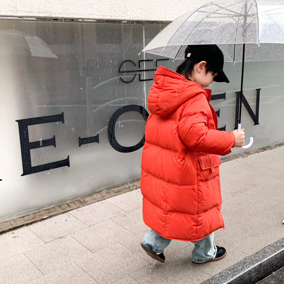 中长款男女宝宝时尚加厚防寒外套