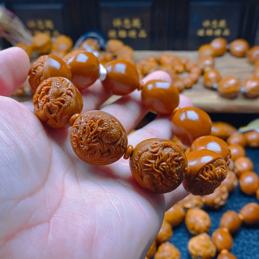 手串/手链橄榄核许忠英2.1铁核，龙凤呈祥