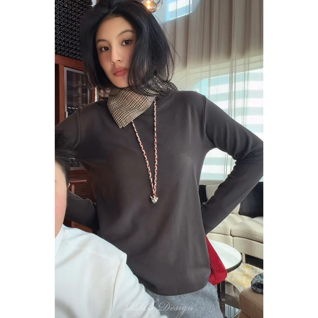 RRB Design「打底王」黑科技自发热可机洗加绒保暖弹力长袖打底衫