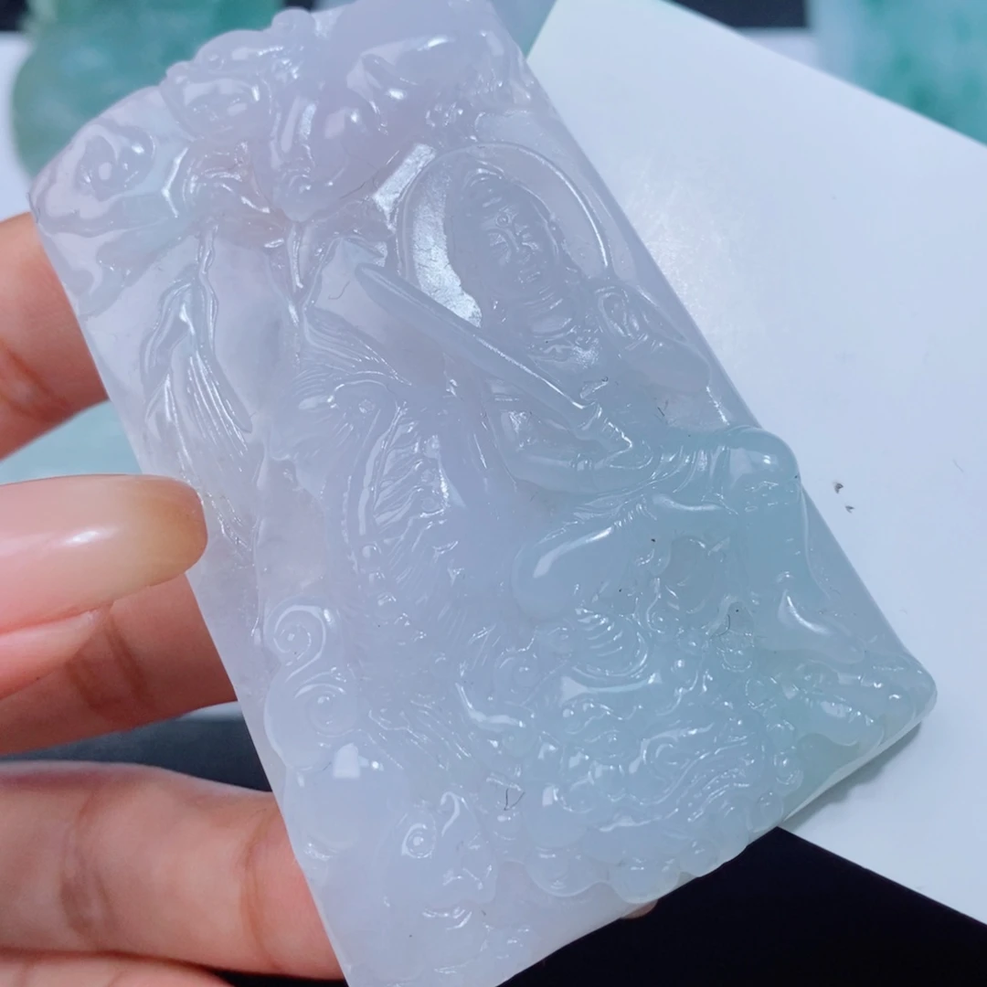 定制翡翠未镶嵌毛货翡翠挂件