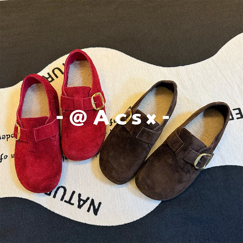 【阿茶】主要看版型~头层牛皮/跟高3.5CM /秋冬新款厚底增高博肯鞋